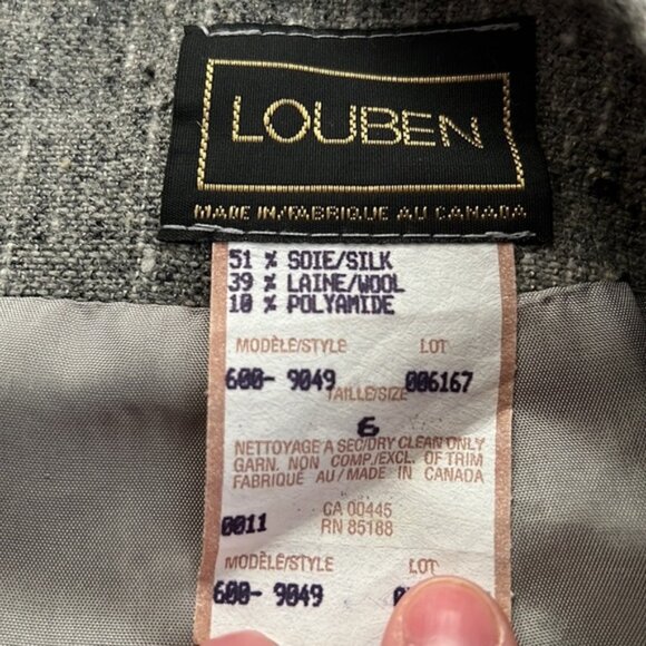 Vintage woven wool skirt made in USA by MICHELE - Picture 3 of 5